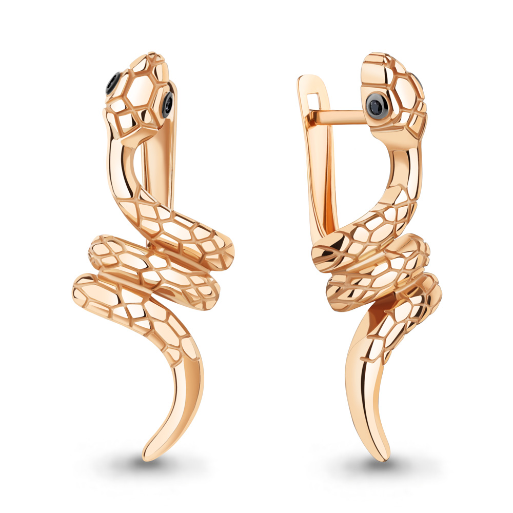 49401Ч Серьги из Золота с нанокристаллами