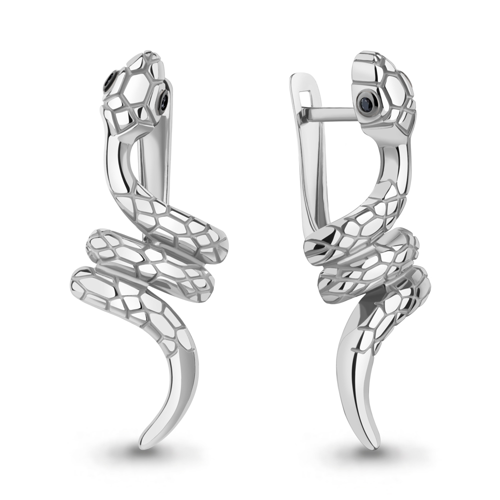 49401Ч Серьги из Серебра с нанокристаллами