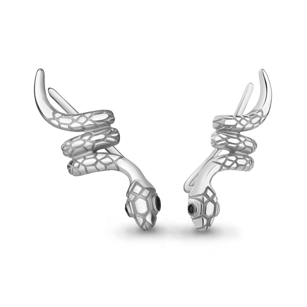 49402Ч Серьги из Серебра с нанокристаллами