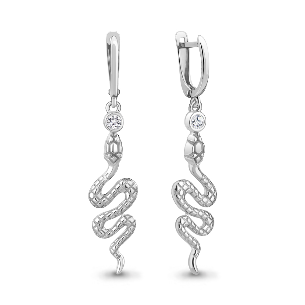 49404А Серьги из Серебра с фианитами