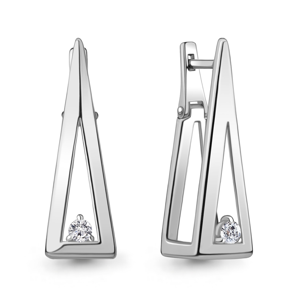 49430А Серьги из Серебра с фианитами