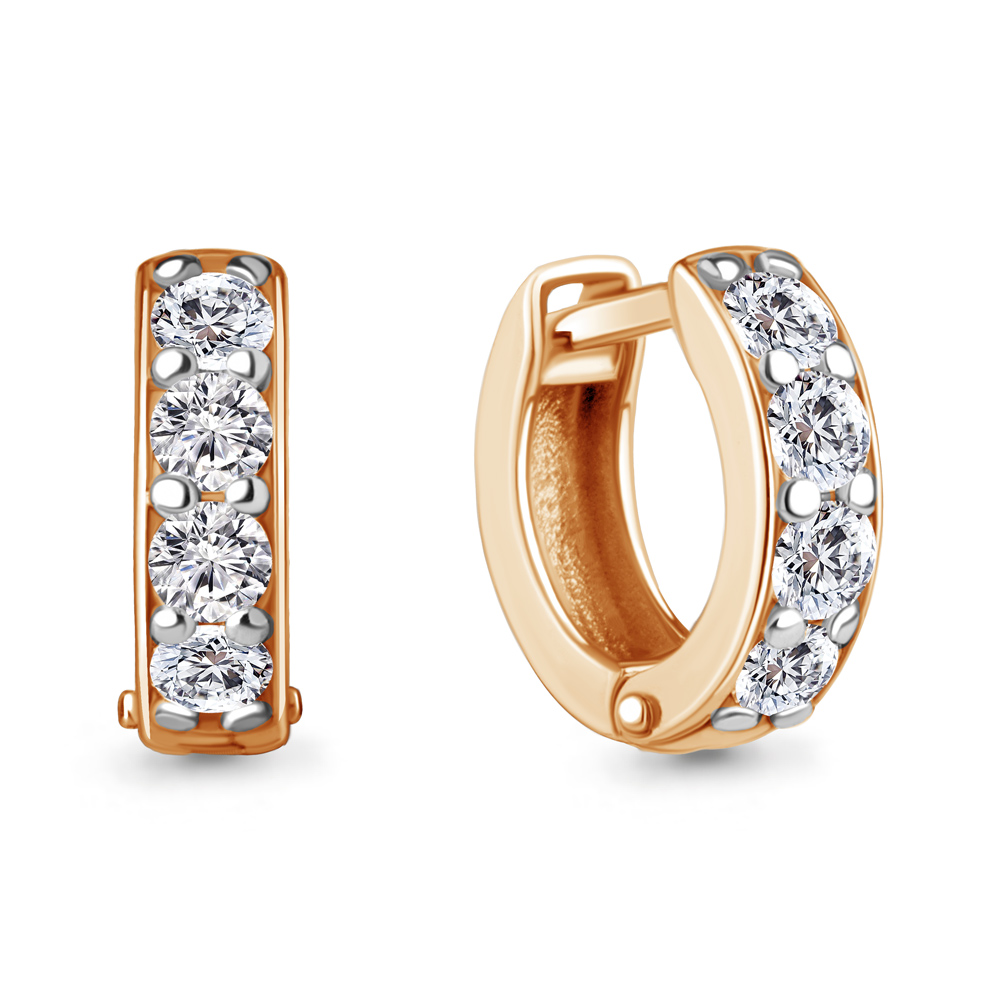 49447 Серьги из Золота с фианитами