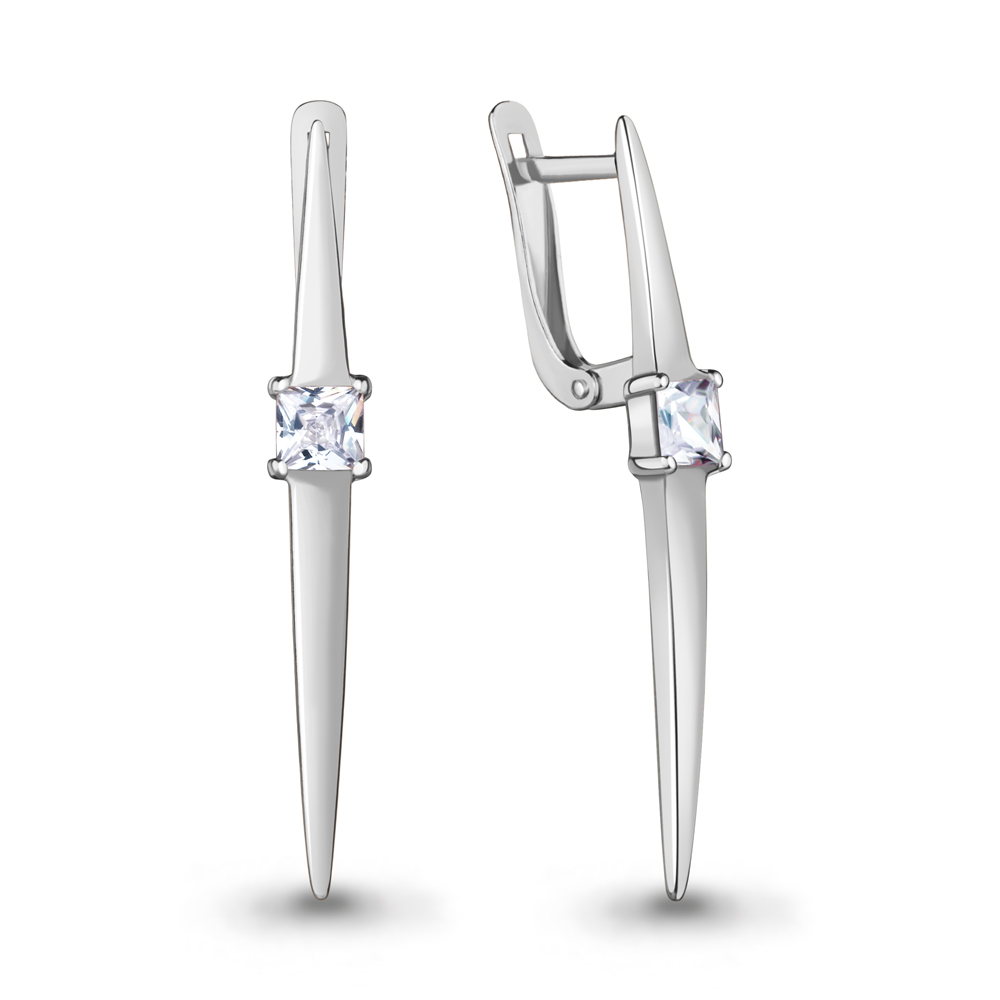 49488 Серьги из Серебра с фианитами