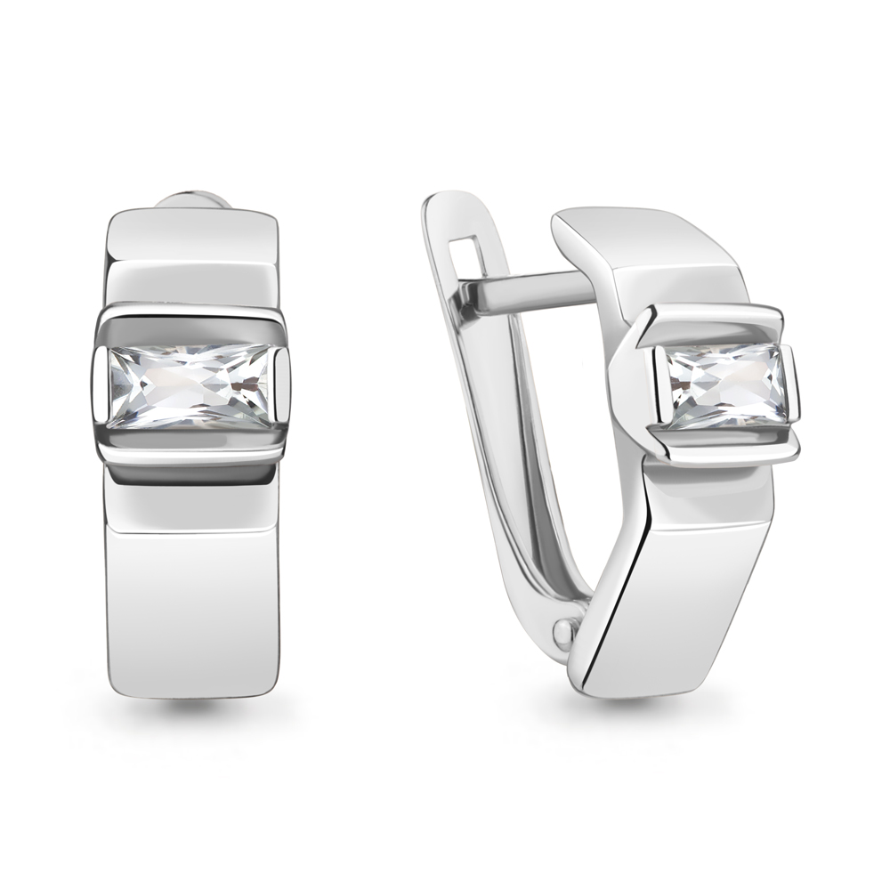 49496 Серьги из Серебра с фианитами