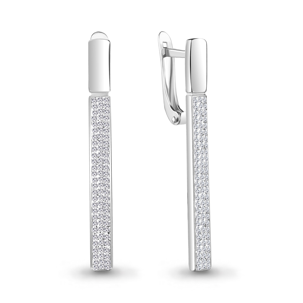 49515 Серьги из Серебра с стёклами