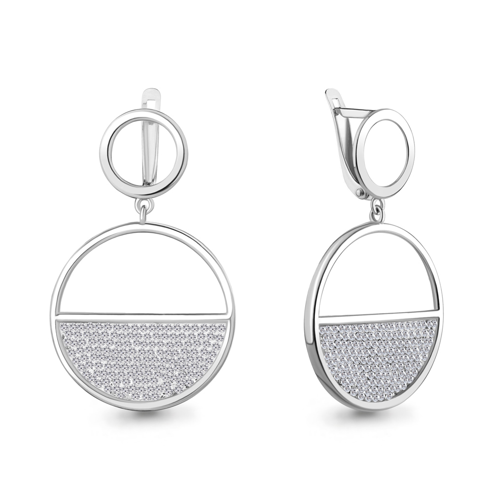 49532 Серьги из Серебра с стёклами