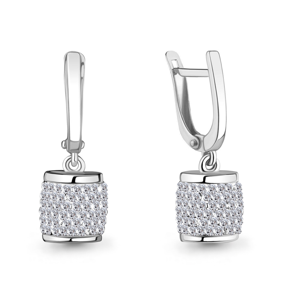 49537 Серьги из Серебра с стёклами