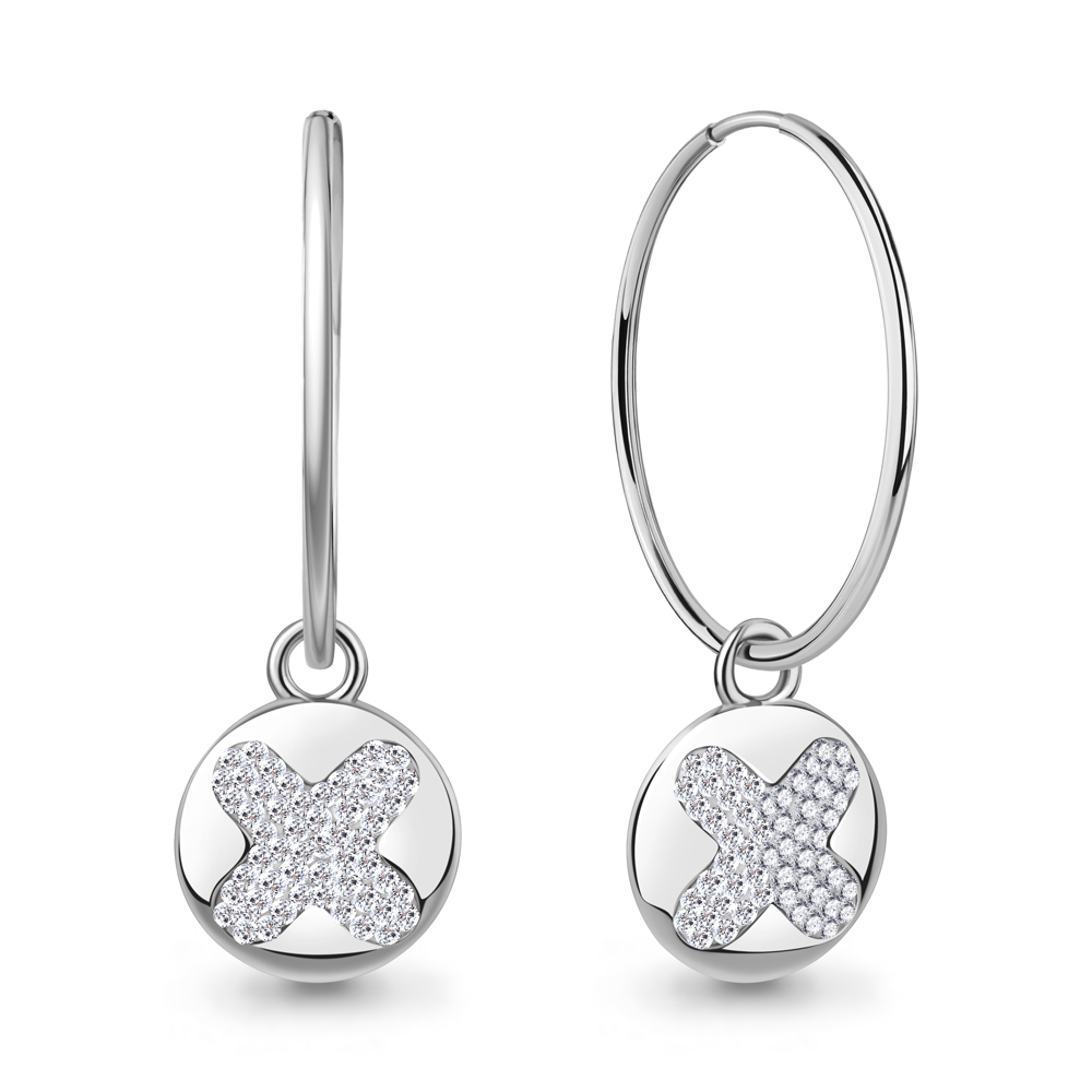 49570 Серьги из Серебра с стёклами