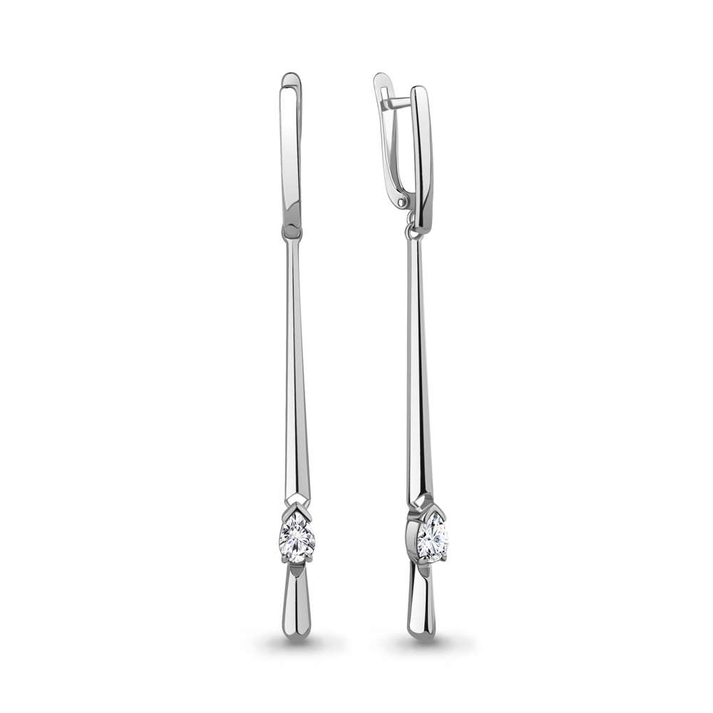 49739 Серьги из Серебра с фианитами