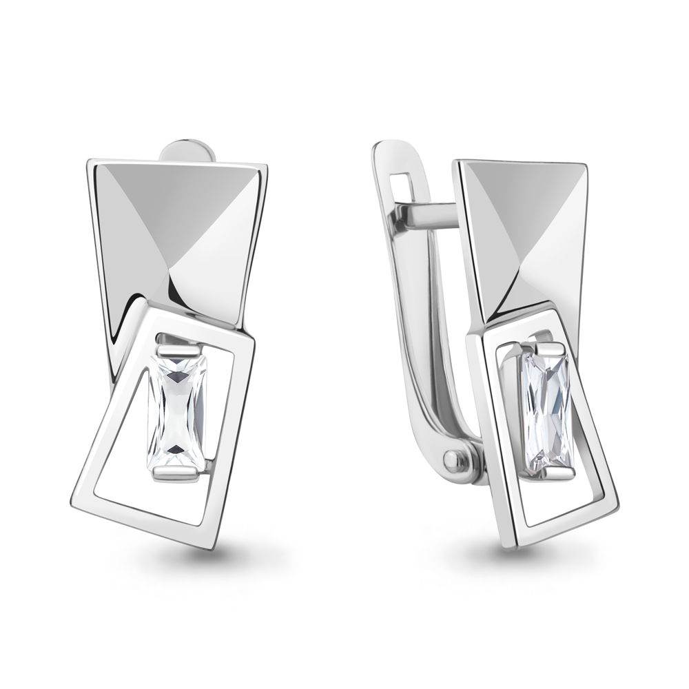 49876 Серьги из Серебра с фианитами