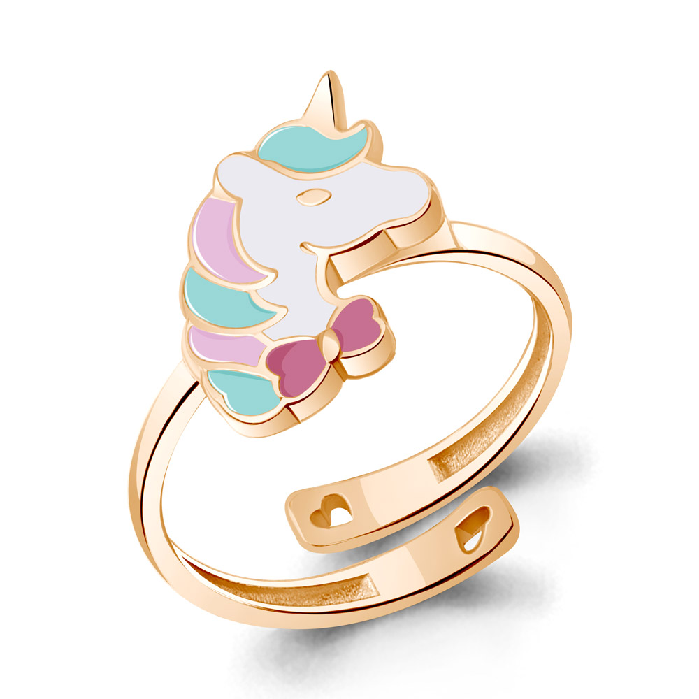 54882 Кольцо из Золота с эмалью из коллекции "Happy"