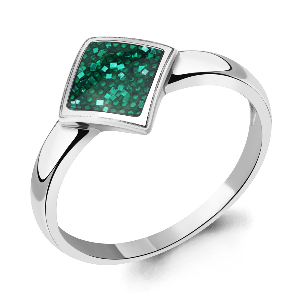 54965 Кольцо из Серебра с эмалью