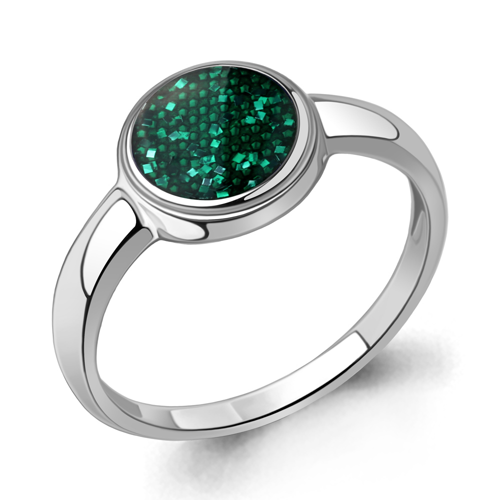 54966 Кольцо из Серебра с эмалью