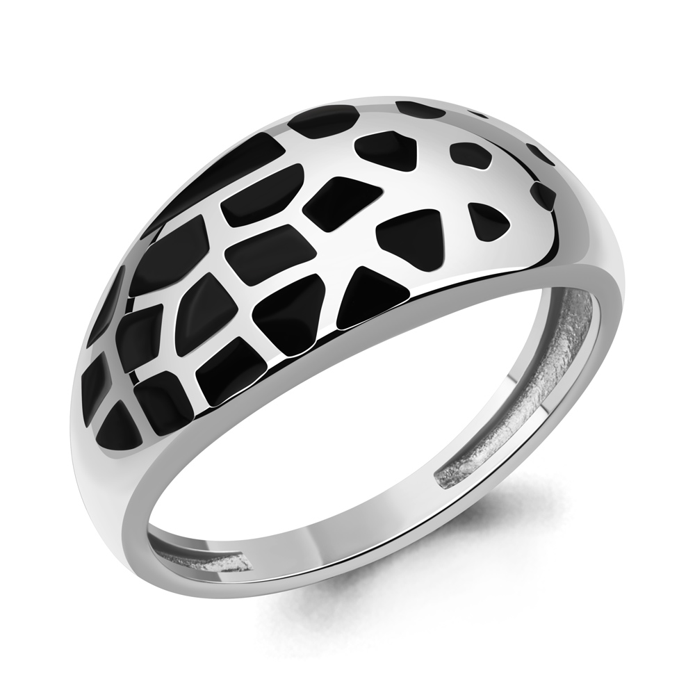 56077 Кольцо из Серебра с эмалью