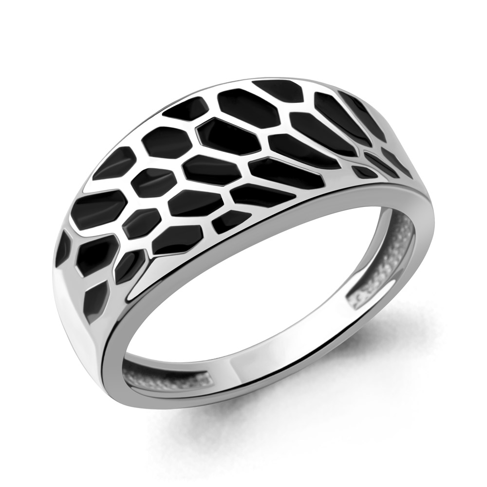 56078 Кольцо из Серебра с эмалью