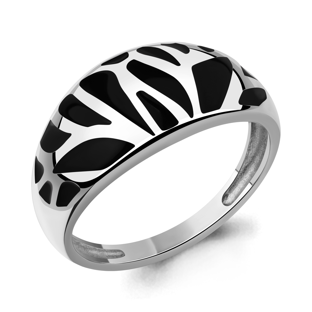 56079 Кольцо из Серебра с эмалью