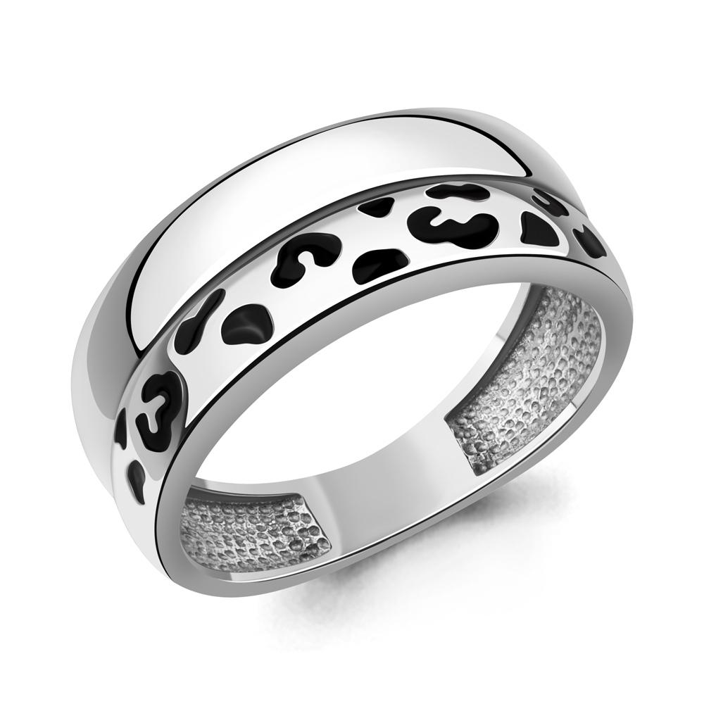 56081 Кольцо из Серебра с эмалью