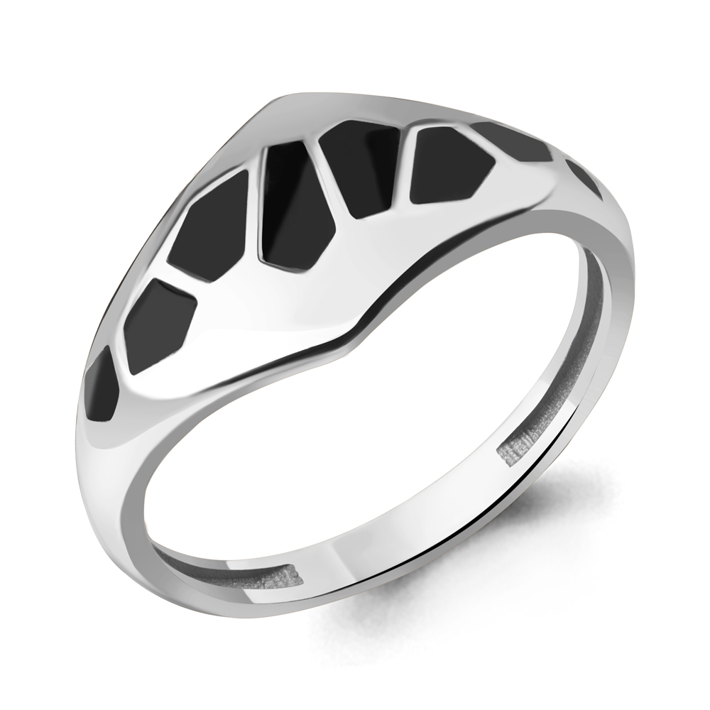 56084 Кольцо из Серебра с эмалью