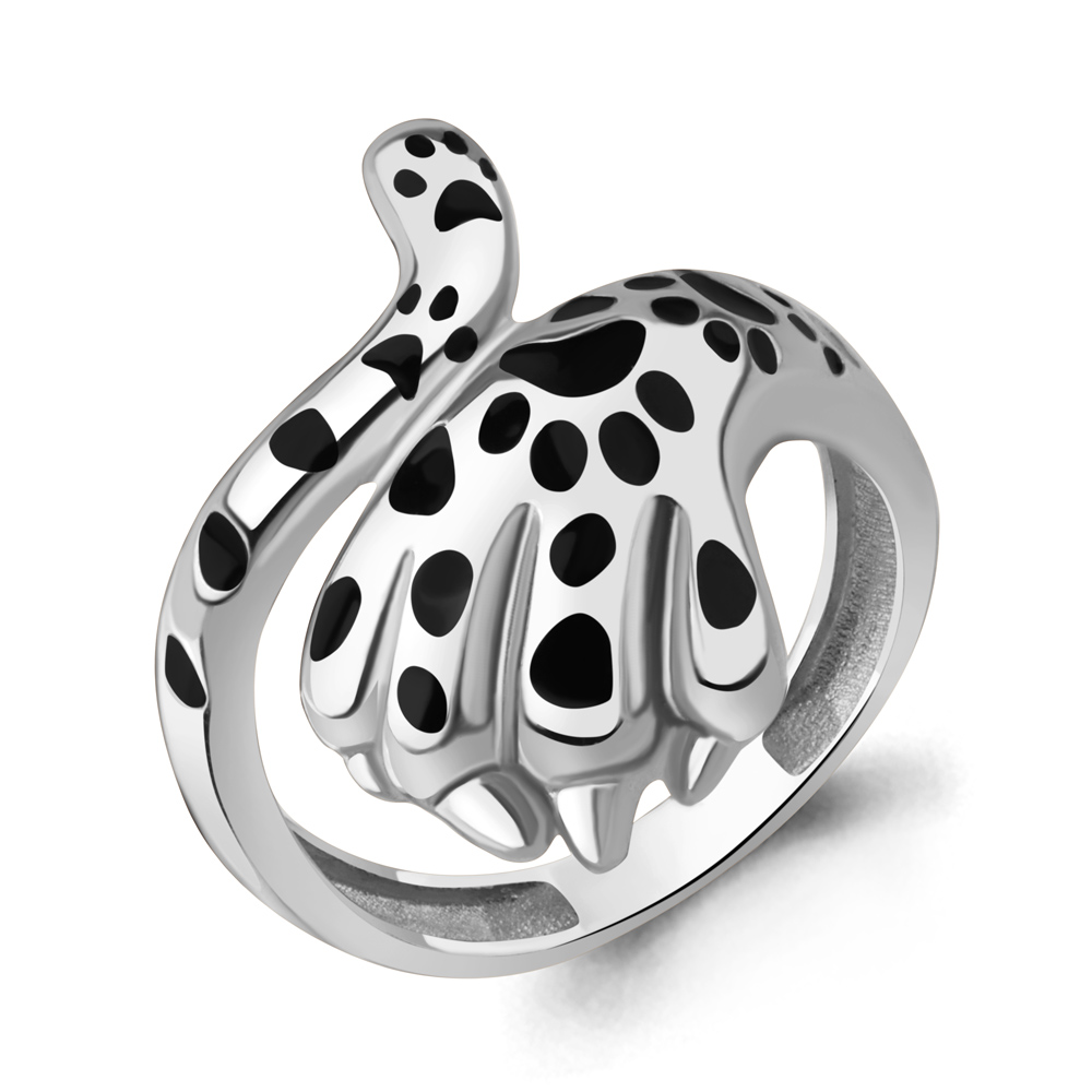 56092 Кольцо из Серебра с эмалью