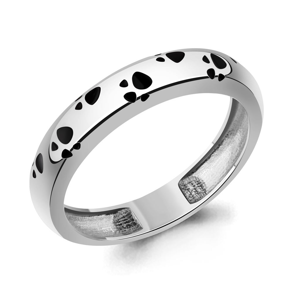 56132 Кольцо из Серебра с эмалью