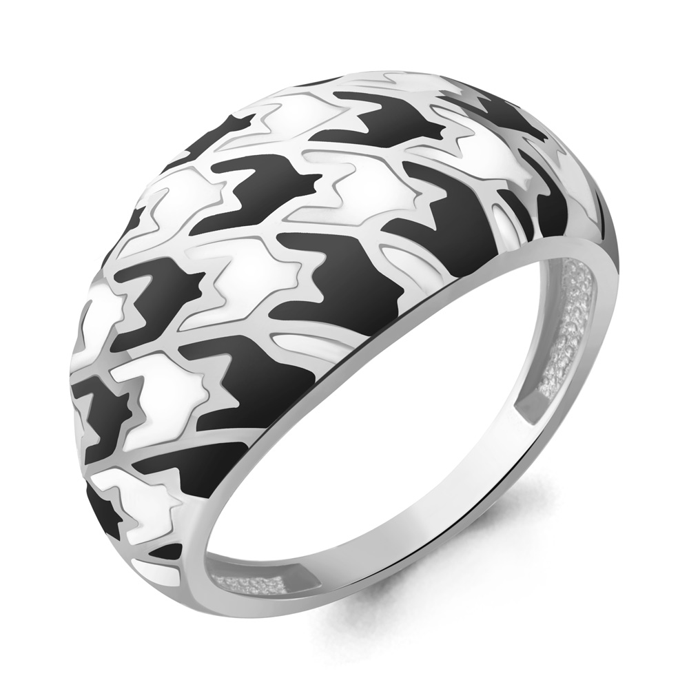 56176 Кольцо из Серебра с эмалью