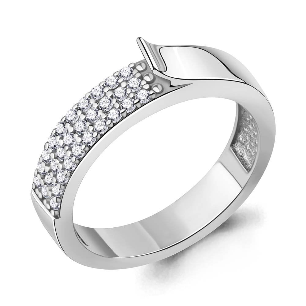 600022А Кольцо из Серебра с фианитами