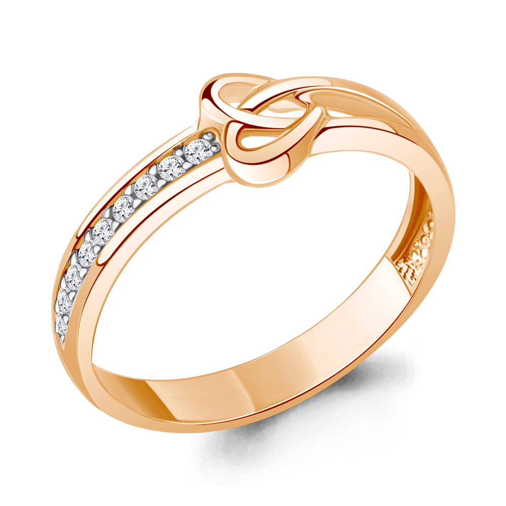 600023А Кольцо из Золота с фианитами