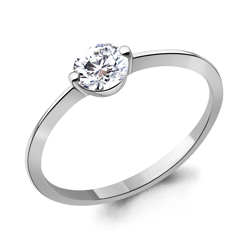 600058 Кольцо из Серебра с фианитом