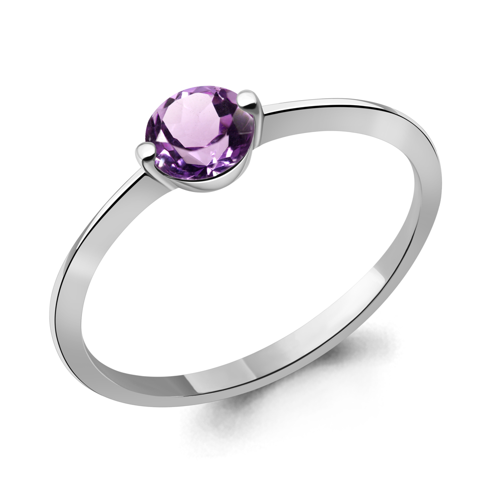 60005804 Кольцо из Серебра с аметистом