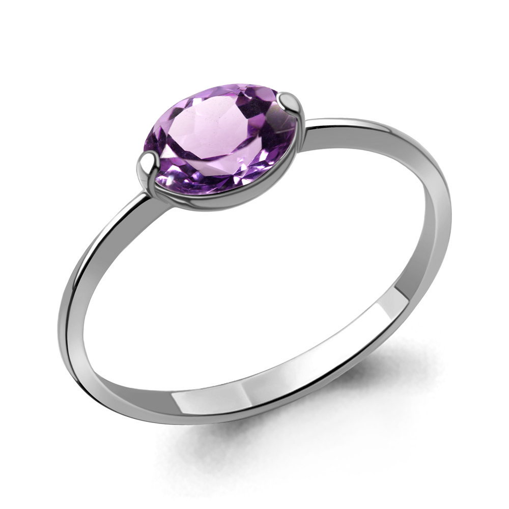 60006804 Кольцо из Серебра с аметистом