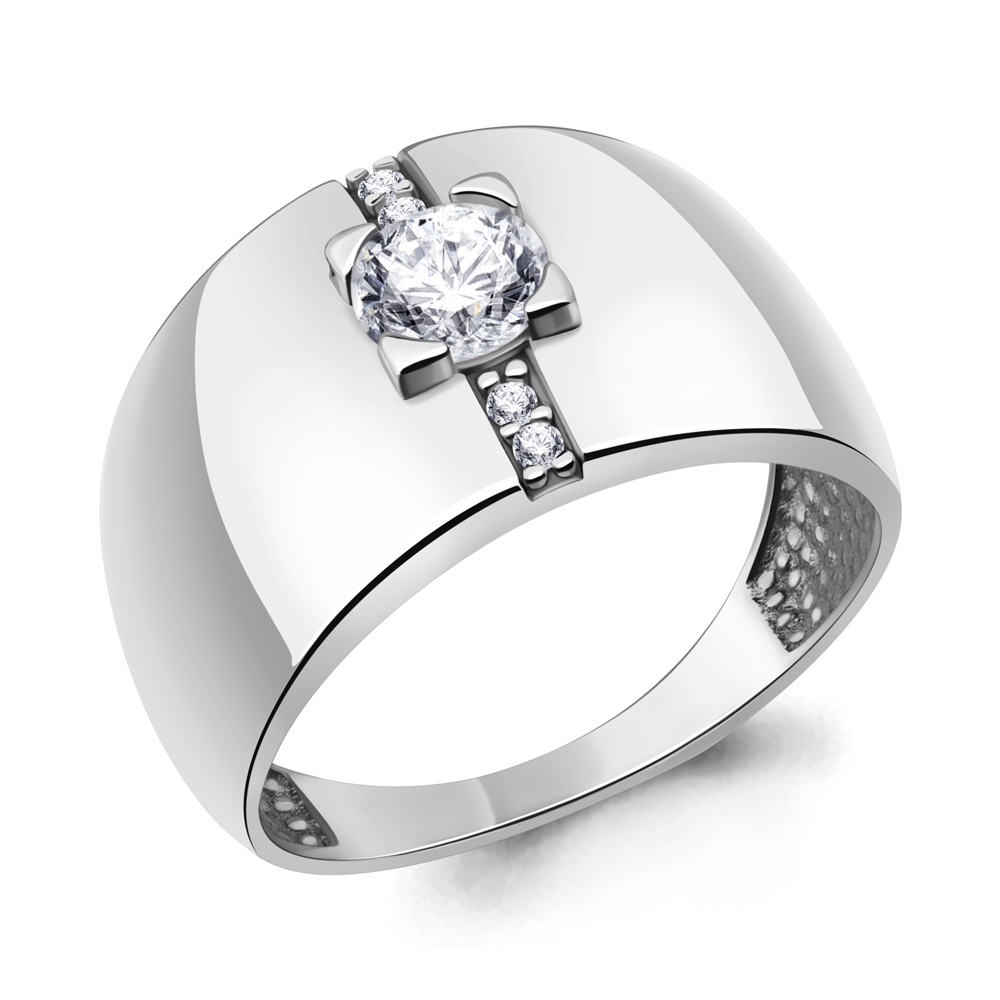 600073А Кольцо из Серебра с фианитами