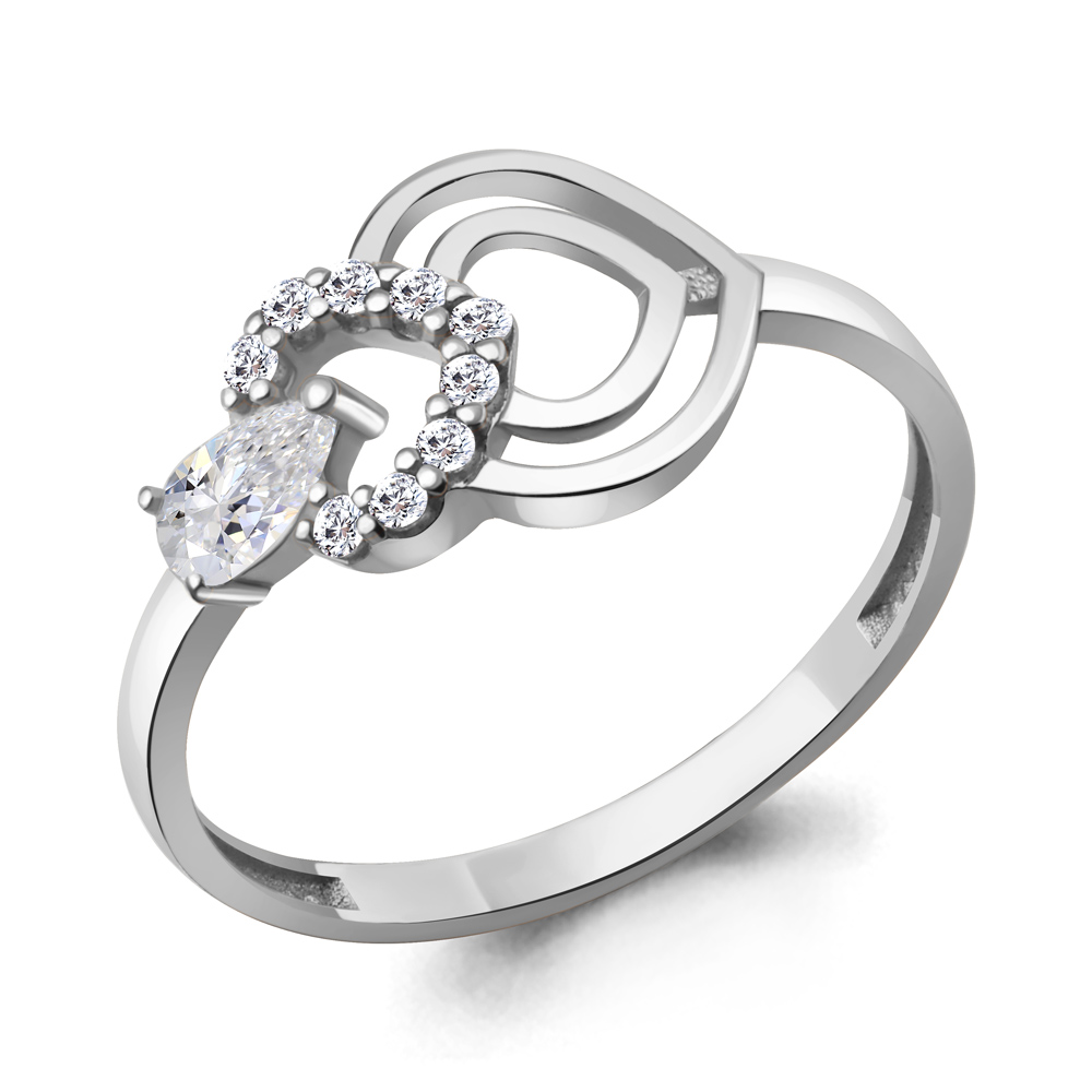 600081А Кольцо из Серебра с фианитами