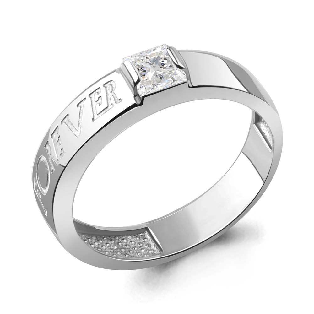 600114 Кольцо из Серебра с фианитом