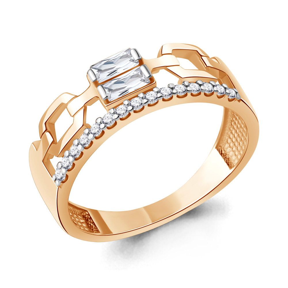 600121А Кольцо из Золота с фианитами