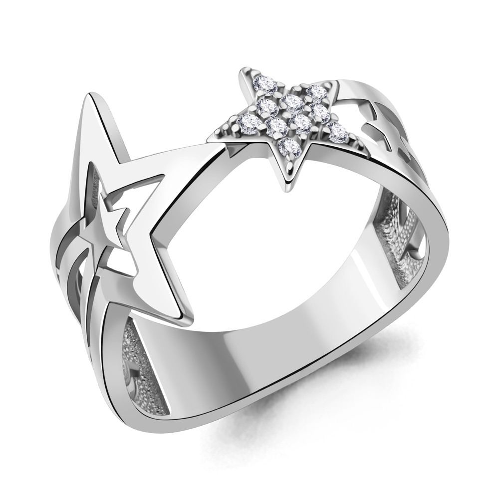 600126А Кольцо из Серебра с фианитами