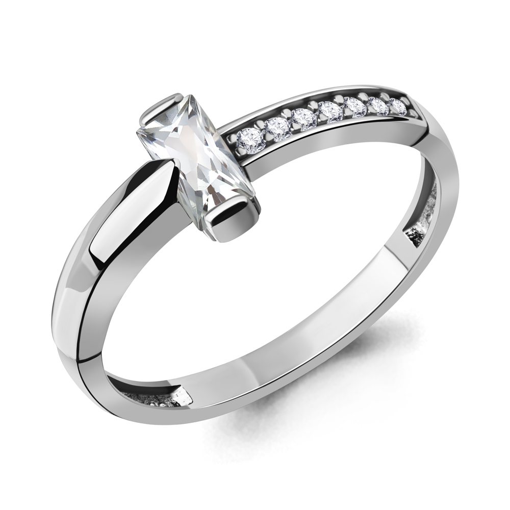 600135А Кольцо из Серебра с фианитами