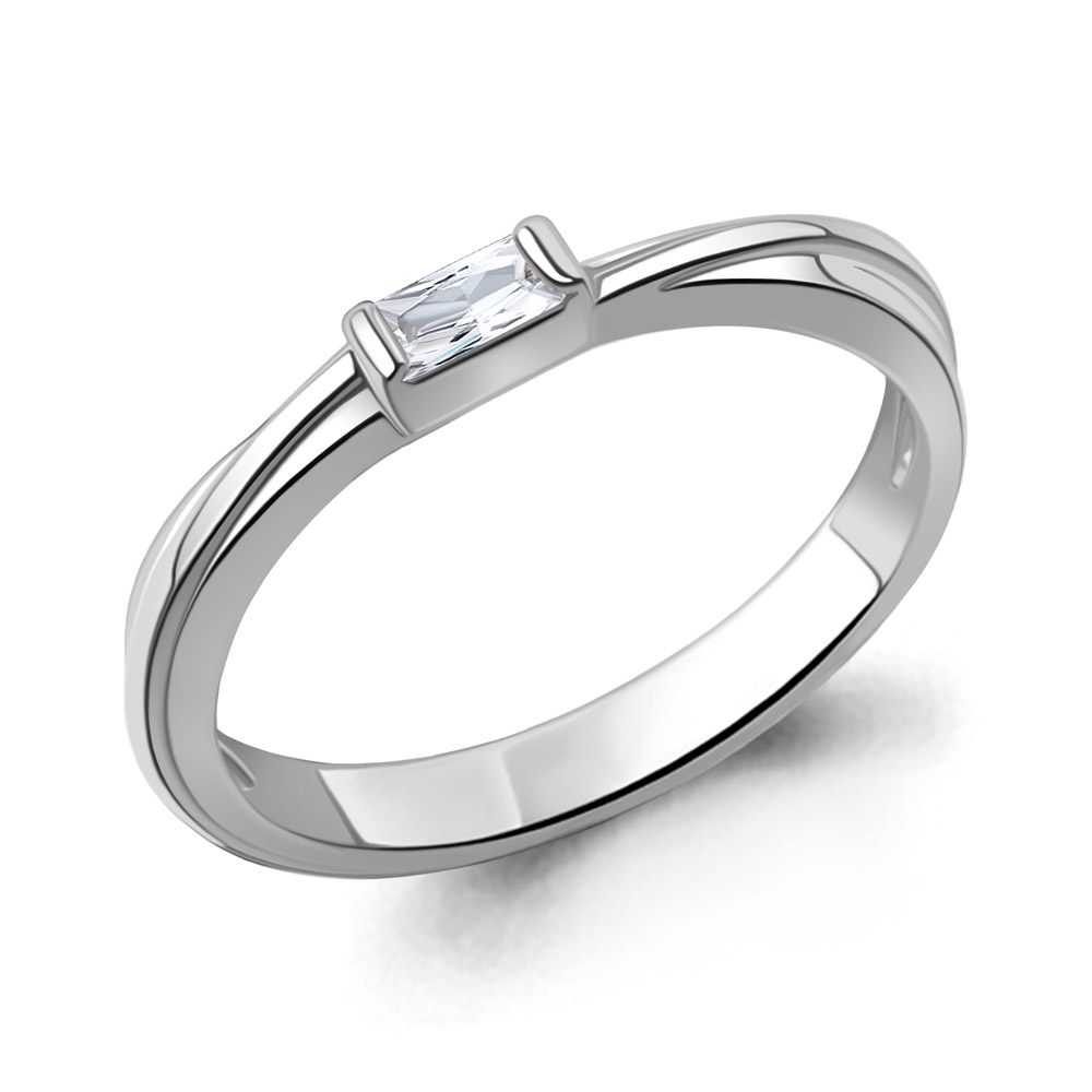 600150 Кольцо из Серебра с фианитом