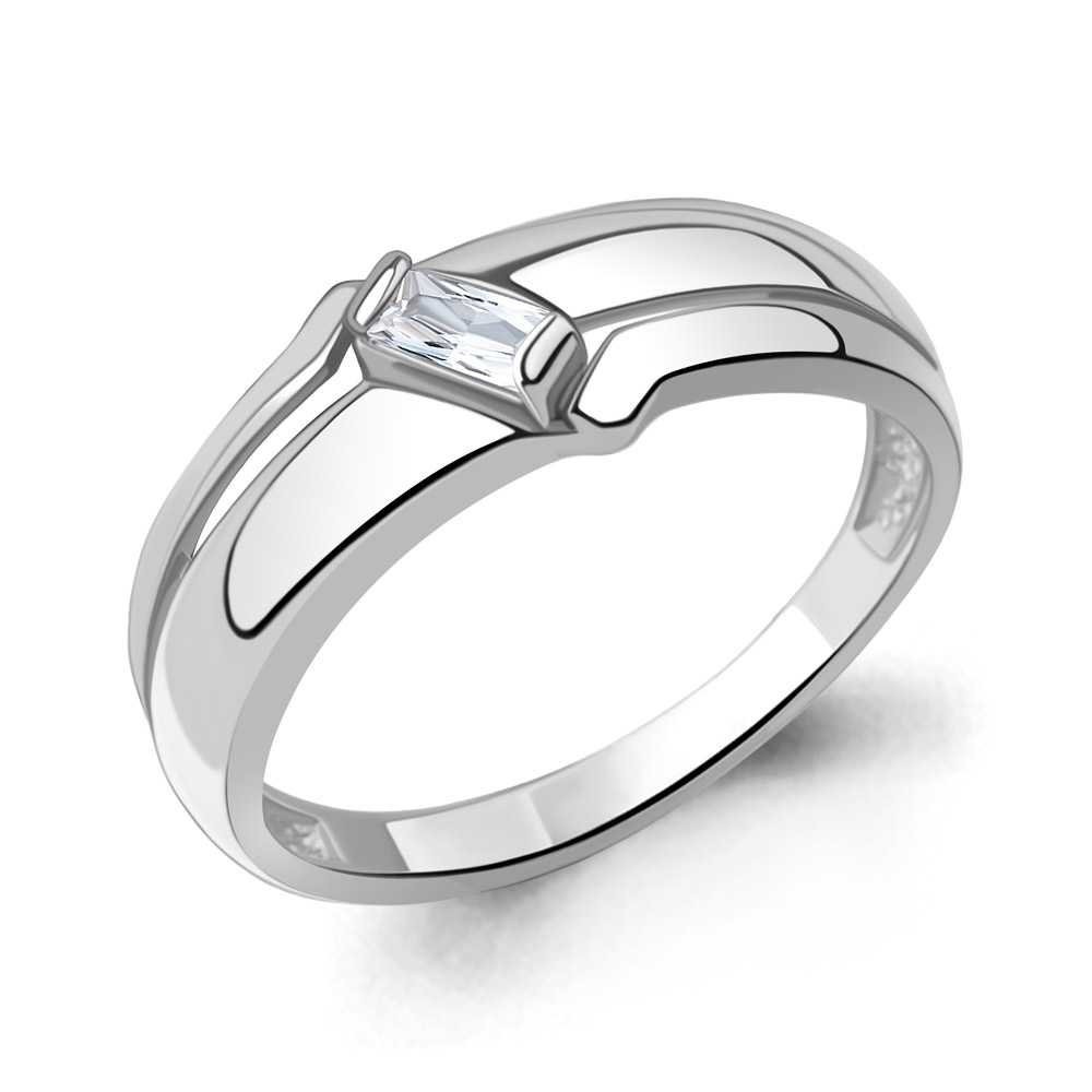 600153 Кольцо из Серебра с фианитом