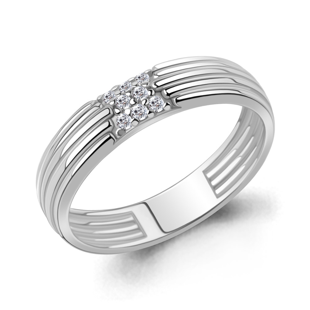 600161А Кольцо из Серебра с фианитами