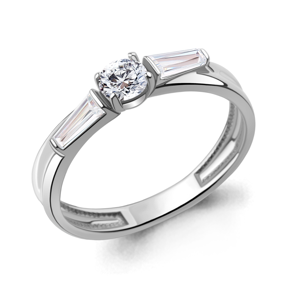 600167А Кольцо из Серебра с фианитами