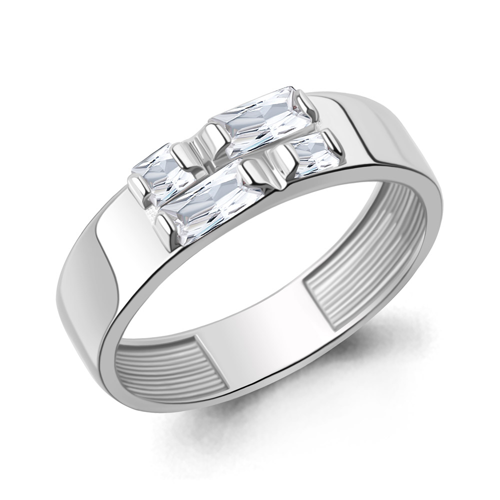 600169 Кольцо из Серебра с фианитами