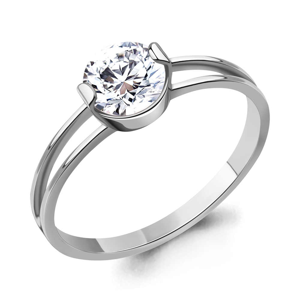 600206 Кольцо из Серебра с фианитом