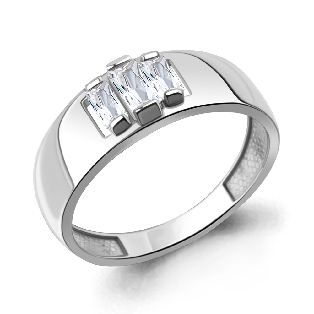 600207 Кольцо из Серебра с фианитами