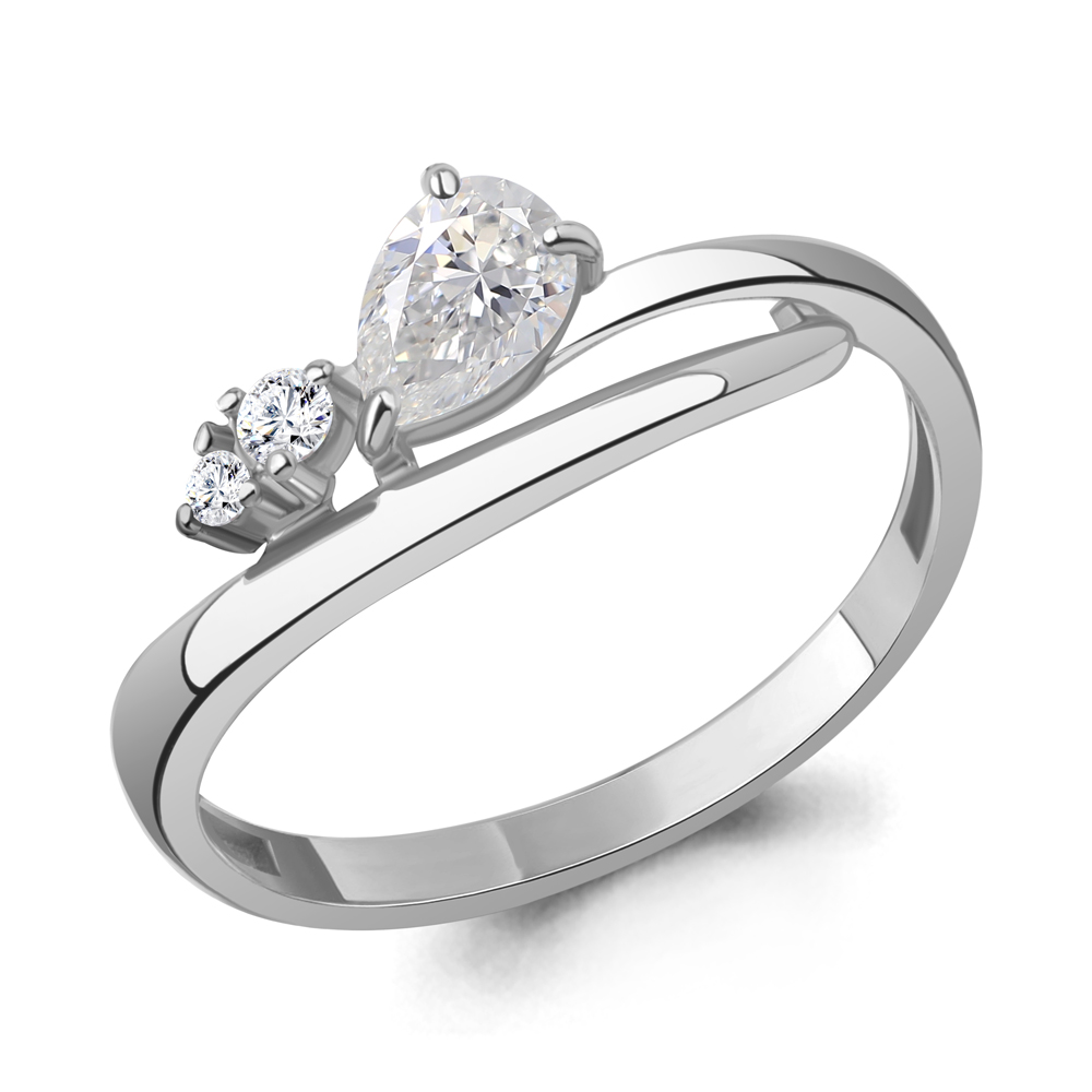 600208А Кольцо из Серебра с фианитами