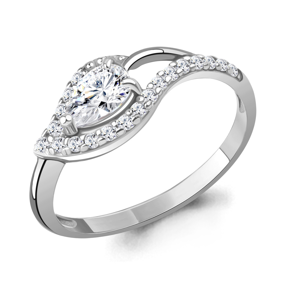 600210А Кольцо из Серебра с фианитами