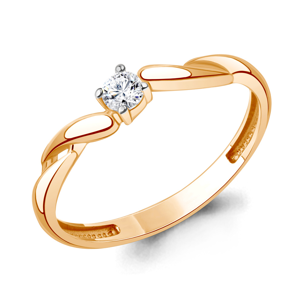 600234 Кольцо из Золота с фианитом