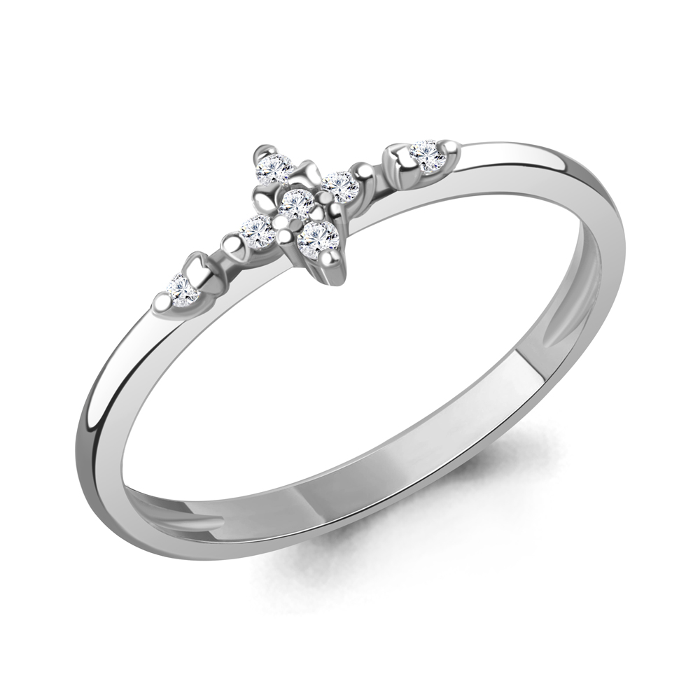 600266А Кольцо из Серебра с фианитами