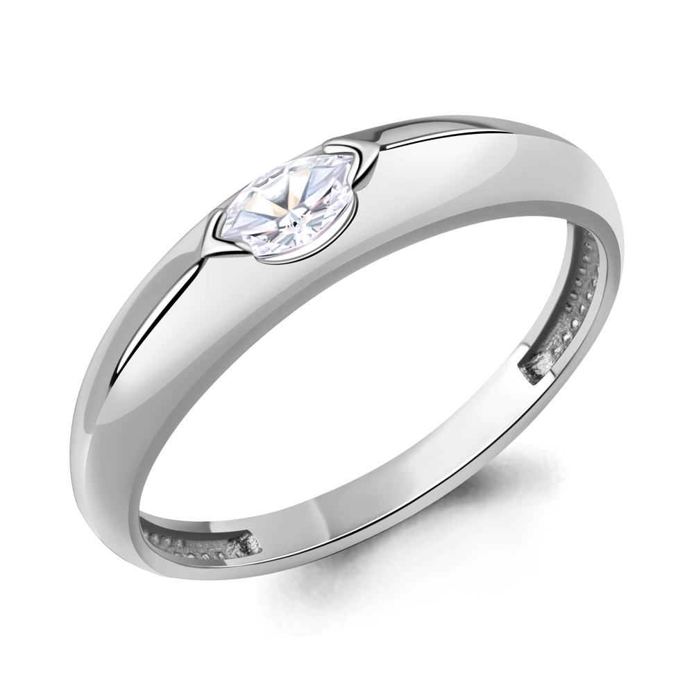 600286 Кольцо из Серебра с фианитом