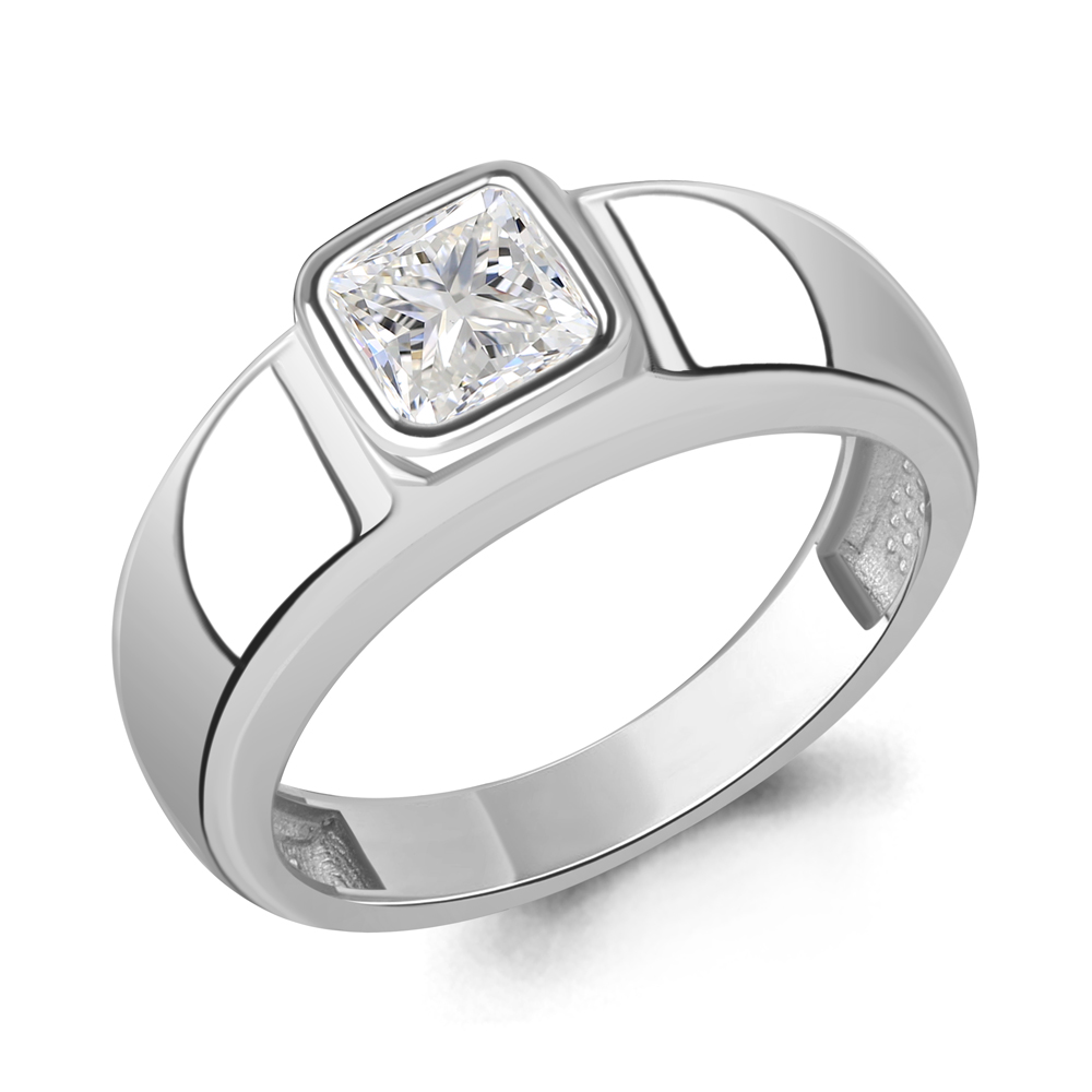 600287 Кольцо из Серебра с фианитом