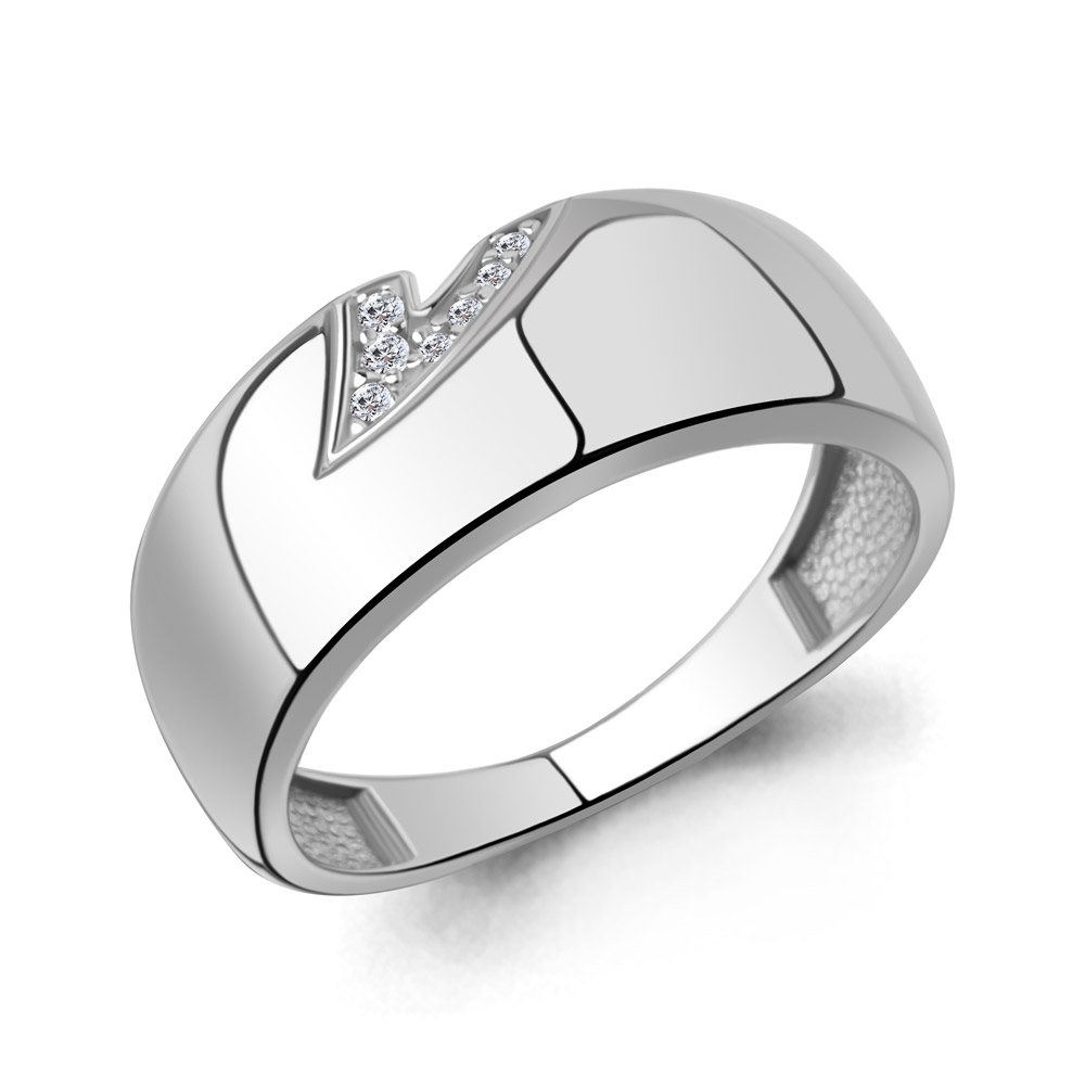 600310А Кольцо из Серебра с фианитами